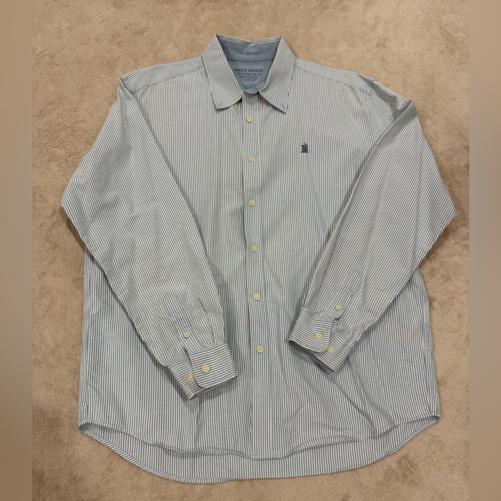 Striped Button-Up Shirt
